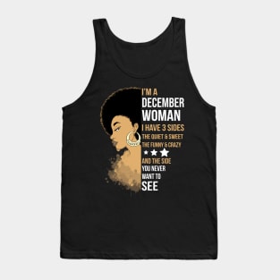 I'm A Strong Melanin December Woman Tank Top